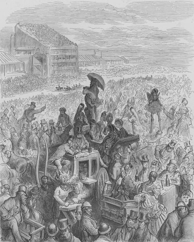 ダービーでのクルーランチ 作： Gustave after Dore